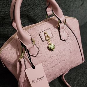 Juicy couture pink taffy satchel bag